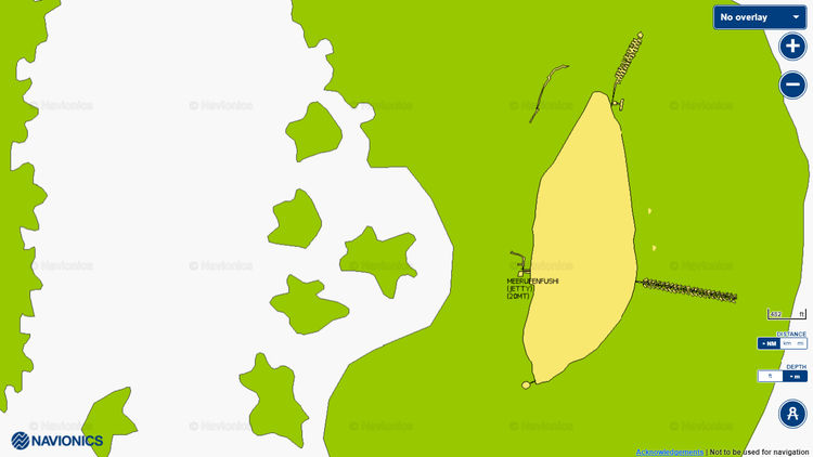 Открыть карту Navionics стоянок яхт у острова Мирафенфуши